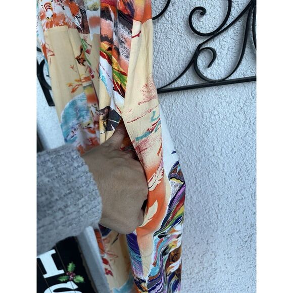 90’s Jams World Hawaii Aloha Native American Southwest Midi Dress - Small- Multi - Picture 11 of 12